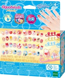 Aquabeads set de recambio mágico uñas - juguete creativo para niños