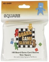 Asmodee fundas para cartas de juegos de mesa - cuadradas 69x69mm - 100 unidades