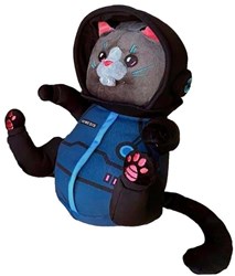 Asmodee peluche Nemesis Space Cat - juguete de poliéster azul