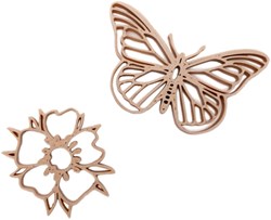 Grennn cortadores mariposa y flor - juguete educativo multicolor