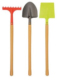 Ecoiffier set de herramientas de jardín de juguete con mango de madera 3 piezas