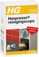 HG cápsulas de limpieza Nespresso - mantenimiento cafetera 6 unidades