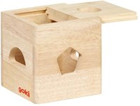 Goki cubo de clasificación de madera juguete educativo con bloques-3