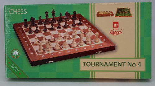 HOT Games ajedrez madera Tournament 4 caoba-fresno 41x20cm-2
