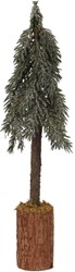 Decoris árbol de Navidad artificial mini sobre tronco verde decoración navideña 45cm