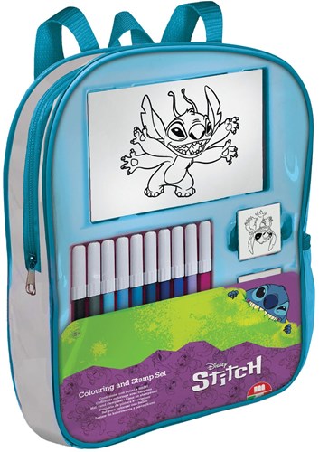 Multiprint Stitch mochila set de colorear con sellos y rotuladores para niños