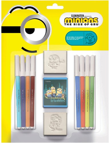 Multiprint set de sellos Minions 11 piezas juguete creativo