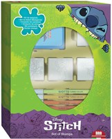 Multiprint set de sellos Stitch con 4 sellos de madera y rotuladores