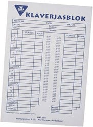 Klaverjasblok, 50 vellen