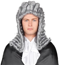 Boland peluca juez gris larga rizos hombre fiesta disfraz adultos