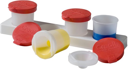 Creall soporte para botes de pintura - botes anti-derrames 320ml set 4 piezas