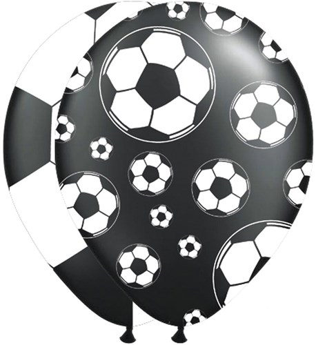 Folat globos fútbol blanco negro 8 unidades - decoración fiesta