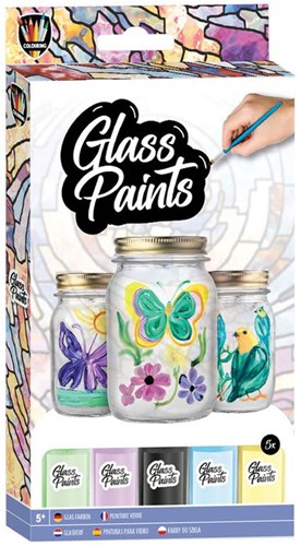 Creative Craft Group set de pintura para vidrio - 5 colores hobby pintura en vidrio
