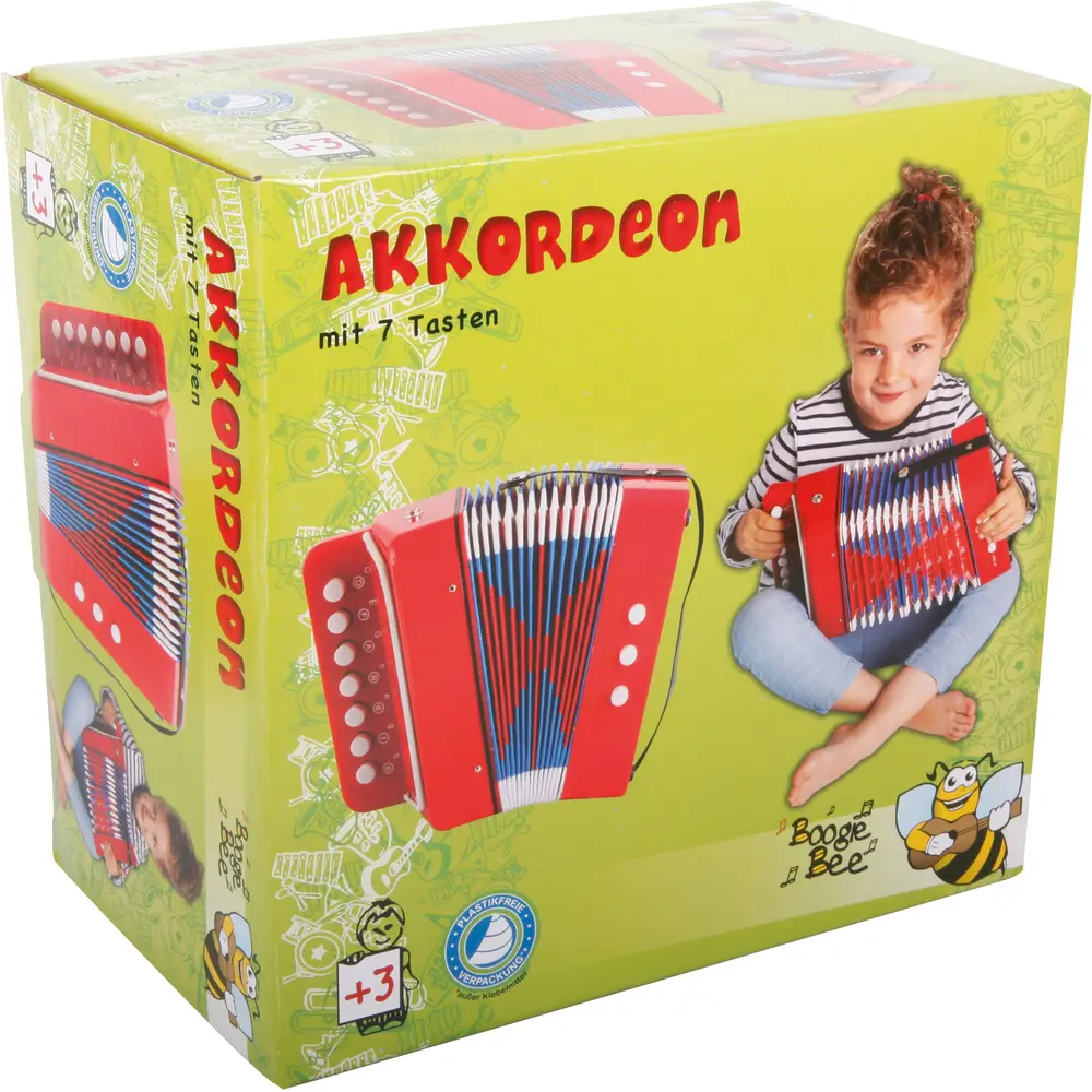 Vedes acordeón juguete 7 teclas diversión musical colorida niños
