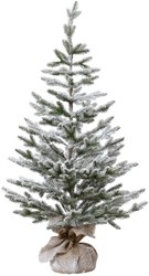 Decoris árbol de Navidad artificial nieve árbol decorativo 100cm verde