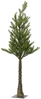Decoris árbol de Navidad artificial mini en tronco decoración verde Ø18xH45cm