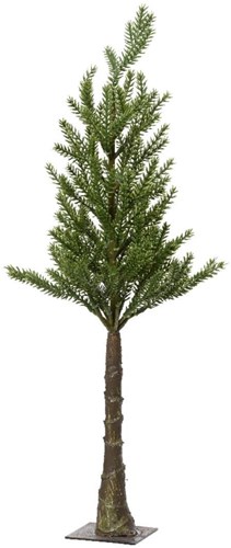 Decoris árbol de Navidad artificial mini en tronco decoración verde Ø18xH45cm