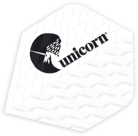 Unicorn flights dardos Q.100 Plus blanco - 100 micras - forma estándar