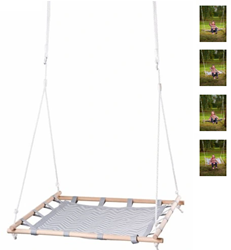 Woody columpio cuadrado 100x100cm - juguete de exterior de madera