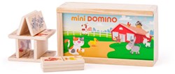 Woody dominó animales juego educativo cartón multicolor 28 piezas
