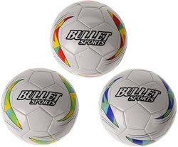 Balón de fútbol talla 2 cuero sintético 15cm multicolor para niños
