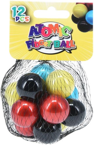 Bolas Fidget Atomic antiestrés set de juguete 12 piezas multicolor