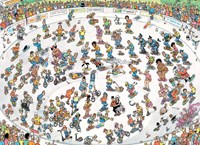 Jumbo puzzle Jan van Haasteren 2000 piezas skateboarding dibujo animado-3