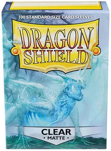 Dragon Shield fundas para cartas mate - 100 unidades - transparente - tamaño estándar