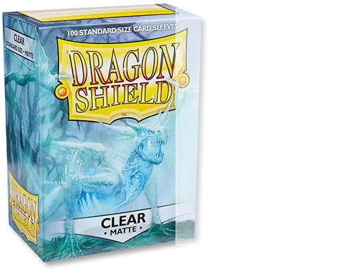 Dragon Shield fundas para cartas mate - 100 unidades - transparente - tamaño estándar-2