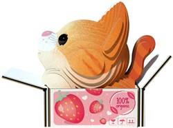 Eugy puzzle 3D - Gatos Pumpkin - juguete de cartón sostenible
