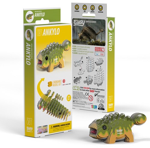 Eugy Puzzle 3D Ankylosaurus - Juguete dinosaurio de cartón-2