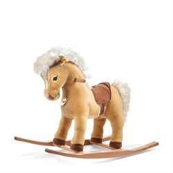 Steiff pony de peluche para montar Franzi rubio - caballo abrazable 70 cm