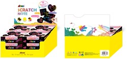 AVENIR Scratch Art - Notitieblok Hartjes