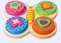 Viga Toys Mariposa rompecabezas. +18 meses