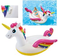 Intex colchón unicornio hinchable piscina playa 287x193x165 cm