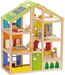 Hape Houten 4 Seizoenen Poppenhuis Met Meubels