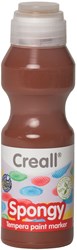 Creall rotulador de pintura marrón - Spongy 70ml pintura infantil ergonómica