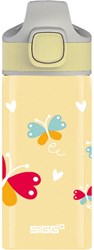 SIGG botella infantil - Butterfly - 0,4L aluminio amarillo