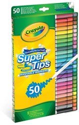 Crayola rotuladores Supertips lavables set 50 colores para niños