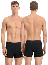Puma bóxer deportivo pack doble negro S - ropa interior transpirable hombre