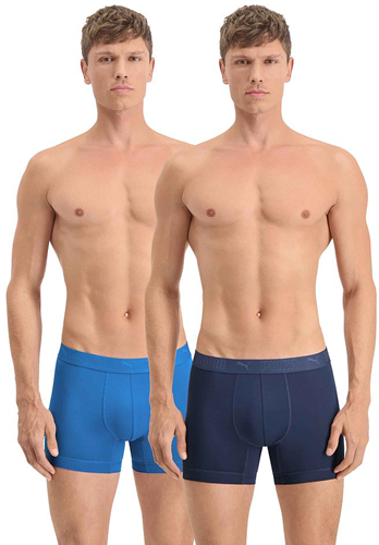 Puma bóxer deportivo Active Twin Pack azul XL comodidad transpirable