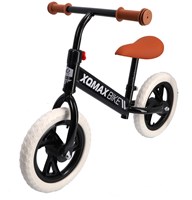 Bicicleta sin pedales negra 12 pulgadas con manillar y sillín ajustables XQmax-2