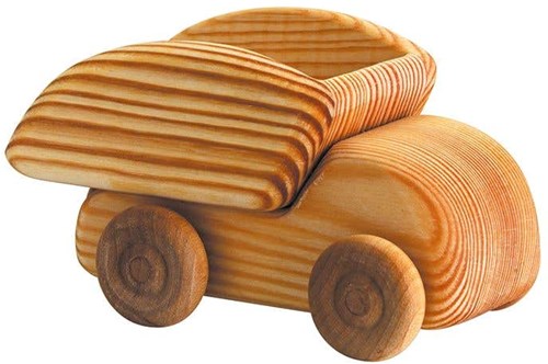 Telleby camión de madera juguete sostenible caja basculante