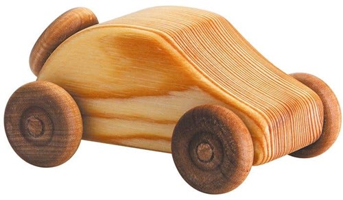 Telleby coche de juguete de madera sostenible hecho a mano Suecia