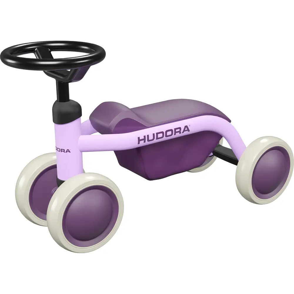 Hudora bicicleta sin pedales Steppy 6 pulgadas lavanda - bici de equilibrio para niños pequeños