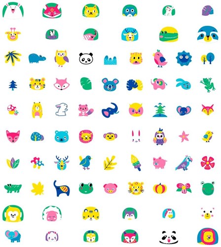Avenir pegatinas para uñas - nail art creativo para niños multicolor