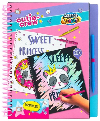 Twisk libro para colorear Cutie Crew libro para rascar y colorear para niños