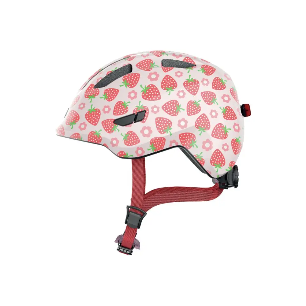 Vedes casco bicicleta niños Smiley 3.0 LED rosa fresa 45-50 cm seguridad
