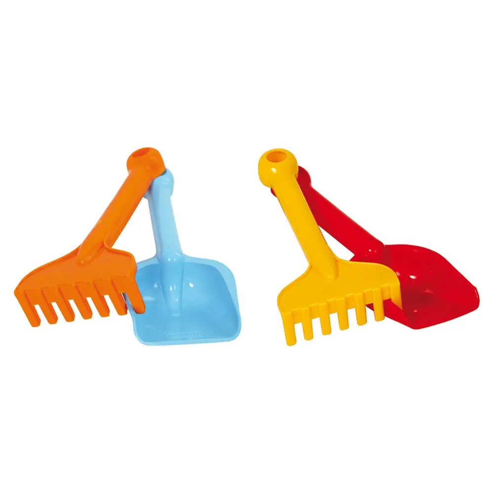 Gowi set de juguete pala y rastrillo 22cm playa arena