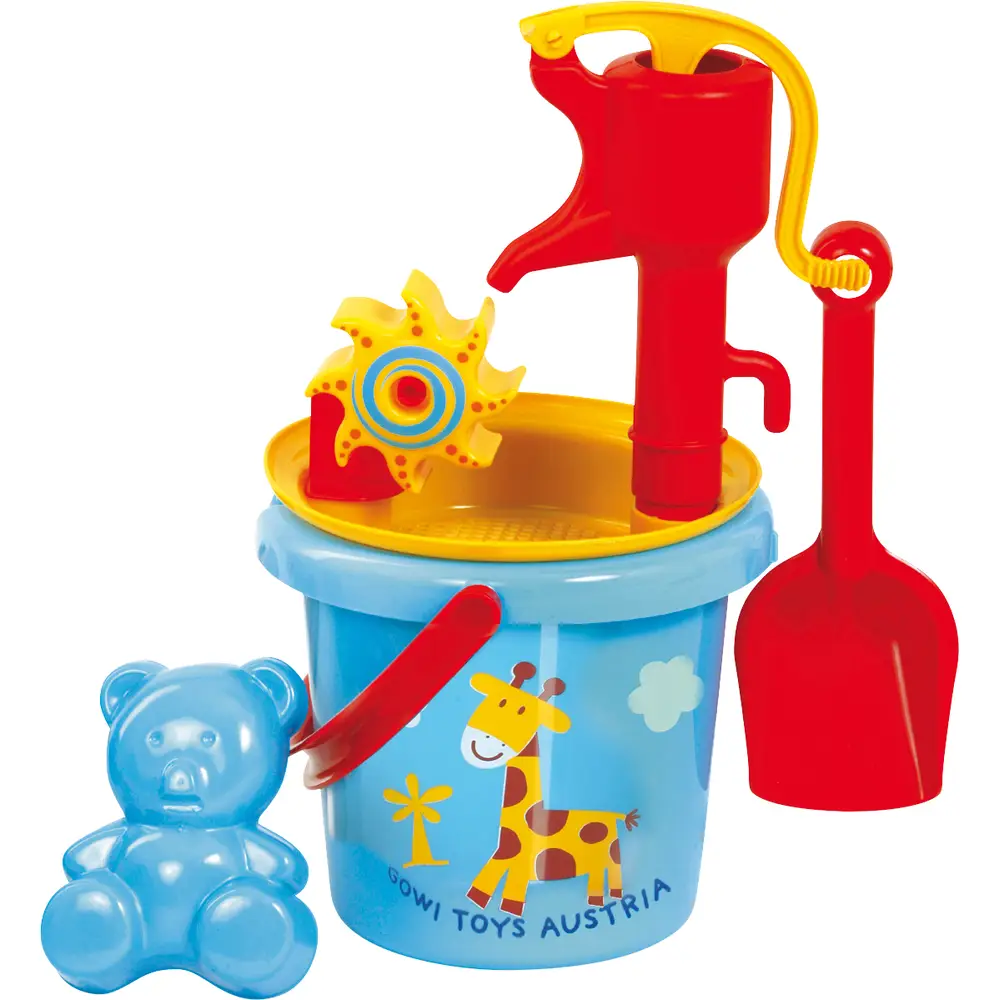 Gowi cubo y bomba set - juguete de agua para niños